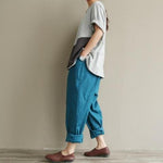 cambioprcaribe Casual Literary Roll-up Trousers  | Zen