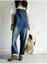 cambioprcaribe Casual Loose Denim Overalls