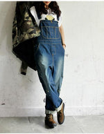 cambioprcaribe Casual Loose Denim Overalls