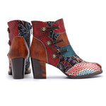 cambioprcaribe Clover Boho Hippie Low Heel Boots