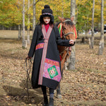 cambioprcaribe Coats Artful Patchwork Long Trench Coat