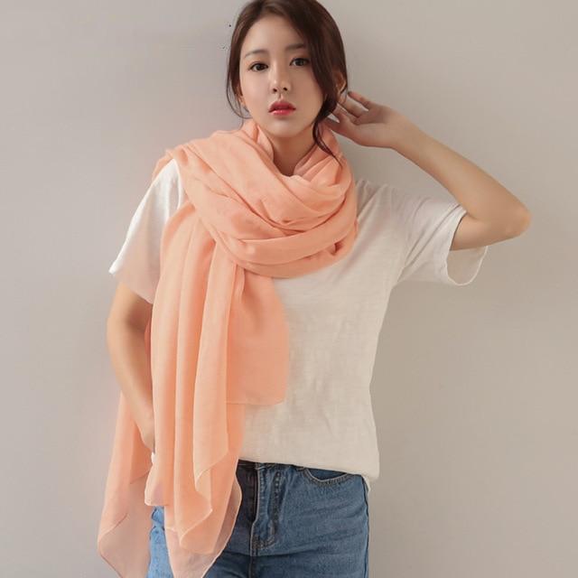 cambioprcaribe coral Pure Colours Oversized Shawls