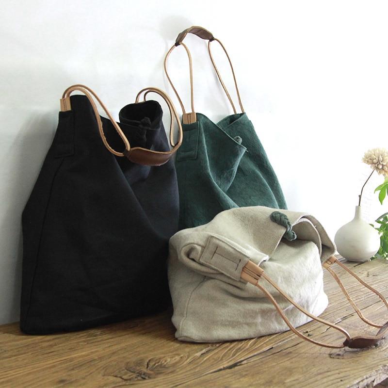 Cotton and Linen Handbag
