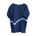 cambioprcaribe Dark blue / One Size Vintage Casual Tie-Dye T-shirt | Zen