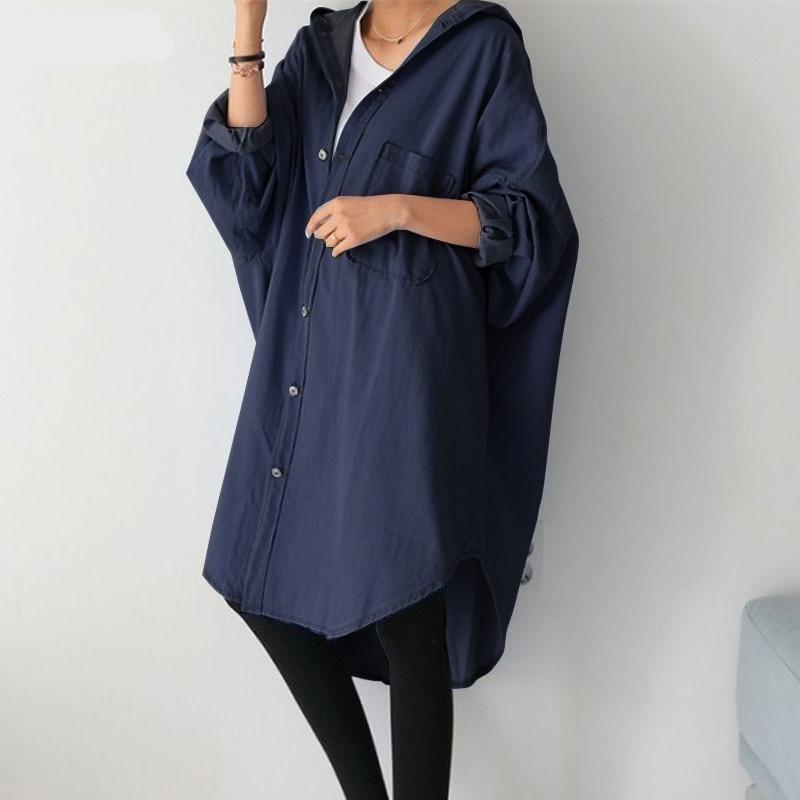 cambioprcaribe Dark Blue / XXXL Loose Oversized Jacket