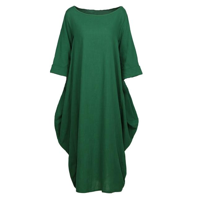 cambioprcaribe Dress Asymmetrical Oversized Maxi Dress
