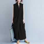 cambioprcaribe Dress Black / S Cross Wrap Sleeveless Maxi Dress