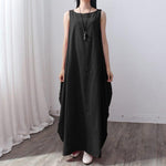 cambioprcaribe Dress Black / S Loose Sleeveless Maxi Dress