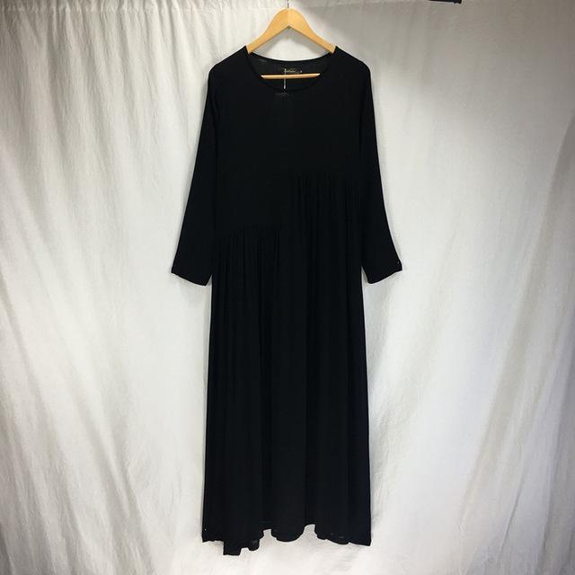 cambioprcaribe Dress Black / S Oversized Long Hippie Dresses