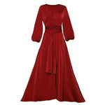 cambioprcaribe Dress Boho Lantern Sleeve Red Dress | Mandala