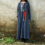 Folk Style Patchwork Linen Dress