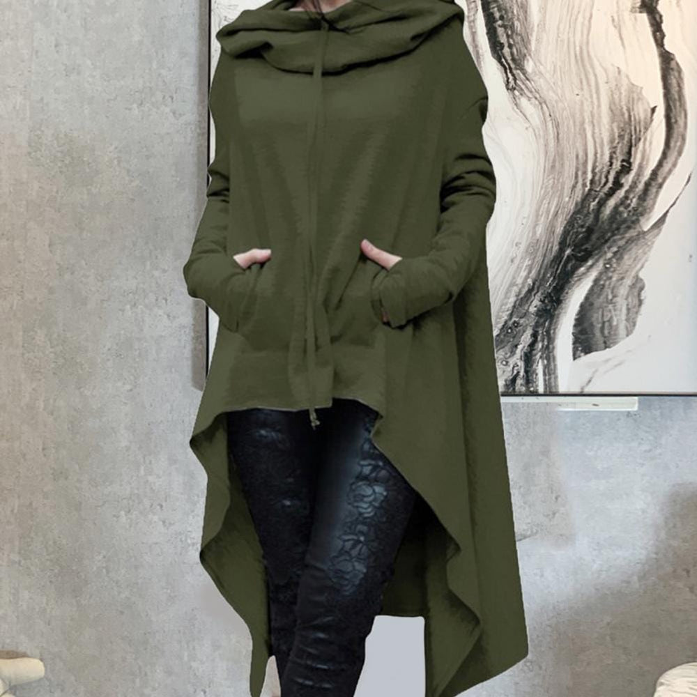 cambioprcaribe Dress Green / S Oversized Loose Hooded Sweater