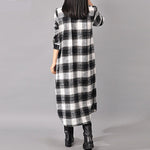 cambioprcaribe Dress Grunge Style Plaid Shirt Dress