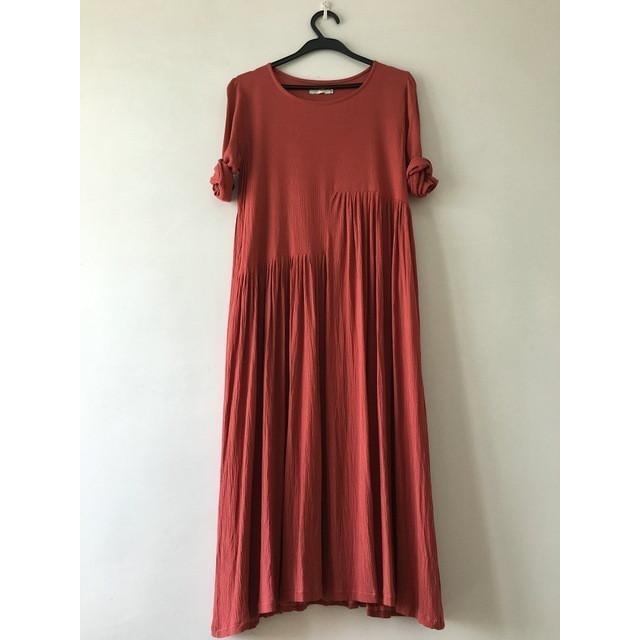 cambioprcaribe Dress Jujube Red / S Oversized Long Hippie Dresses