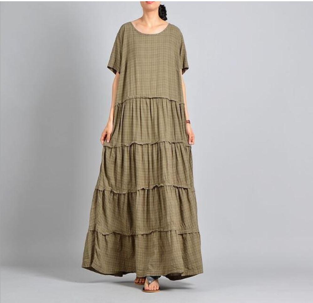 Loose Cotton and Linen Dress | Nirvana