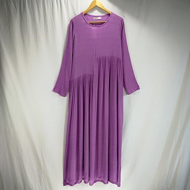 cambioprcaribe Dress Lavender / S Oversized Long Hippie Dresses