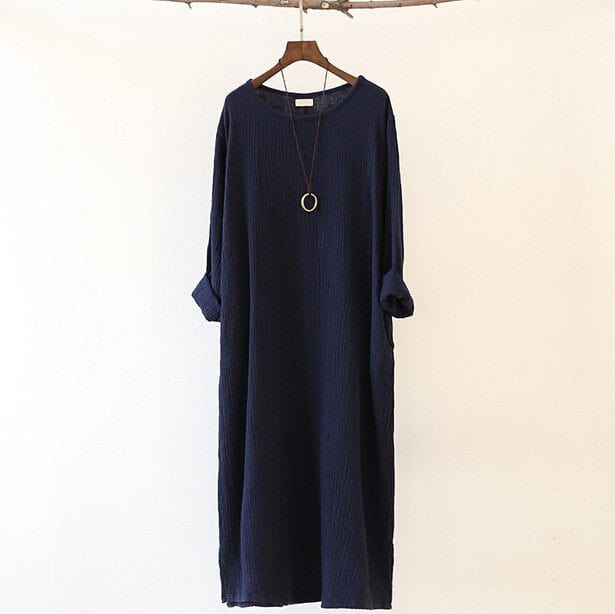 cambioprcaribe Dress Loose Fluid Linen Dress  | Zen