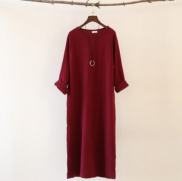 cambioprcaribe Dress Loose Fluid Linen Dress | Zen