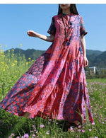 cambioprcaribe Dress Multicolor Random Patchwork Hippie Dress