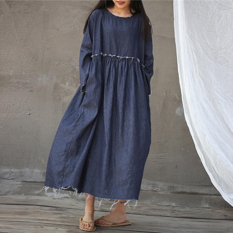 Casual Loose Denim Dress | Zen