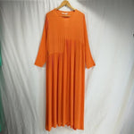 cambioprcaribe Dress Orange / S Oversized Long Hippie Dresses