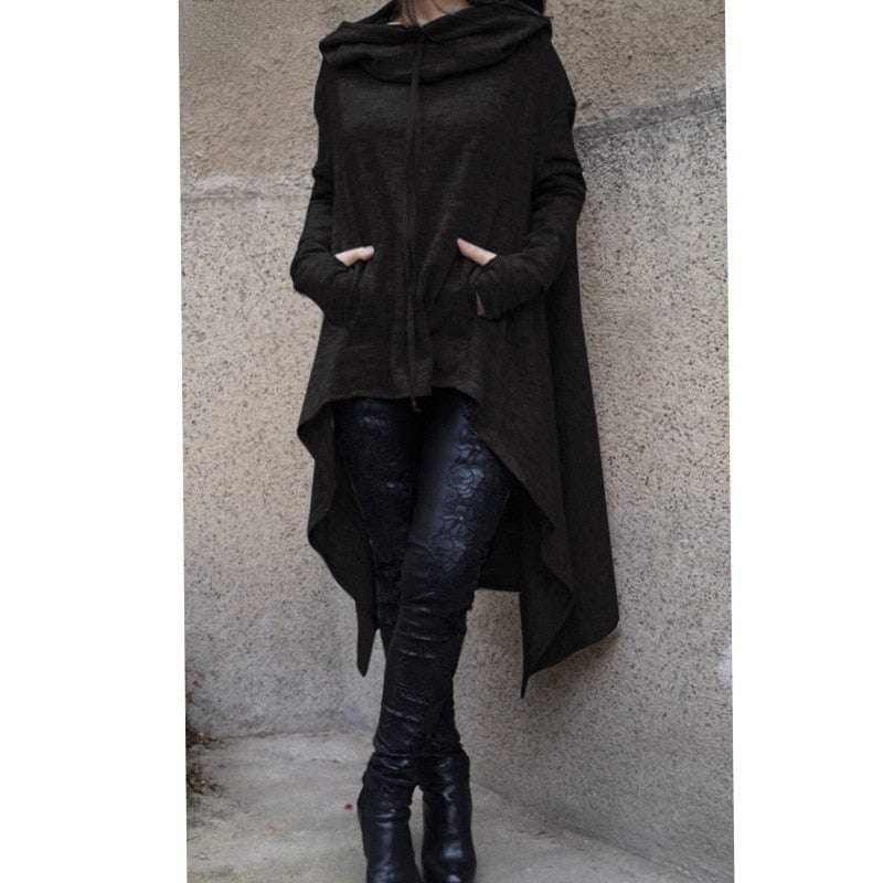 cambioprcaribe Dress Oversized Loose Hooded Sweater