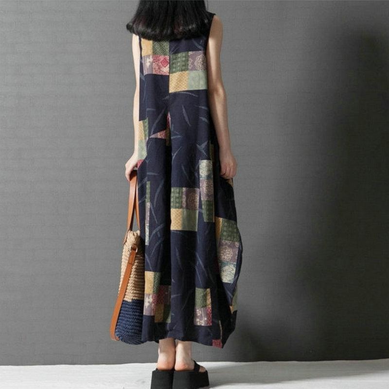 Patchwork Lily Hippie Dress