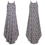 cambioprcaribe Dress Purple / S Boho Floral Print Plus Size Sundress