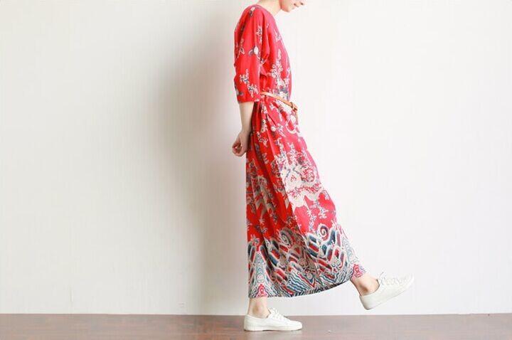 Royal Dragons Linen Dress