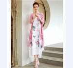 cambioprcaribe Dress Short Sleeve Floral Dress + Cardigan
