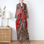 cambioprcaribe Dress Silk Chinese Cross Tunic