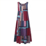 cambioprcaribe Dress Sleeveless Patchwork Hippie Dress