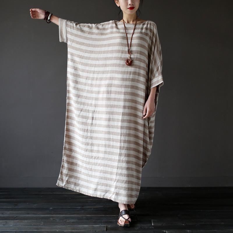 cambioprcaribe Dress Striped Oversized Maxi Dress