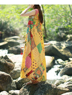 Sweet Dreams Patchwork Hippie Dress