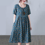 Sweet Modesty Floral Knee-Length Dress