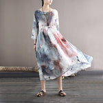 Sweet Serenity Watercolor Midi Dress