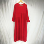 cambioprcaribe Dress Vibrant Red / S Oversized Long Hippie Dresses