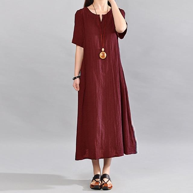 cambioprcaribe Dress Wine Red / S Keep It Fresh Midi Dress