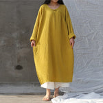 Oversized Cotton Linen Tunic Dress | Zen