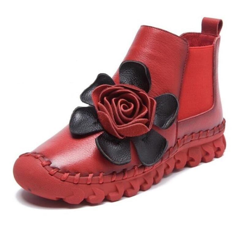 Earthbound Hippie Floral Embroidered Boots