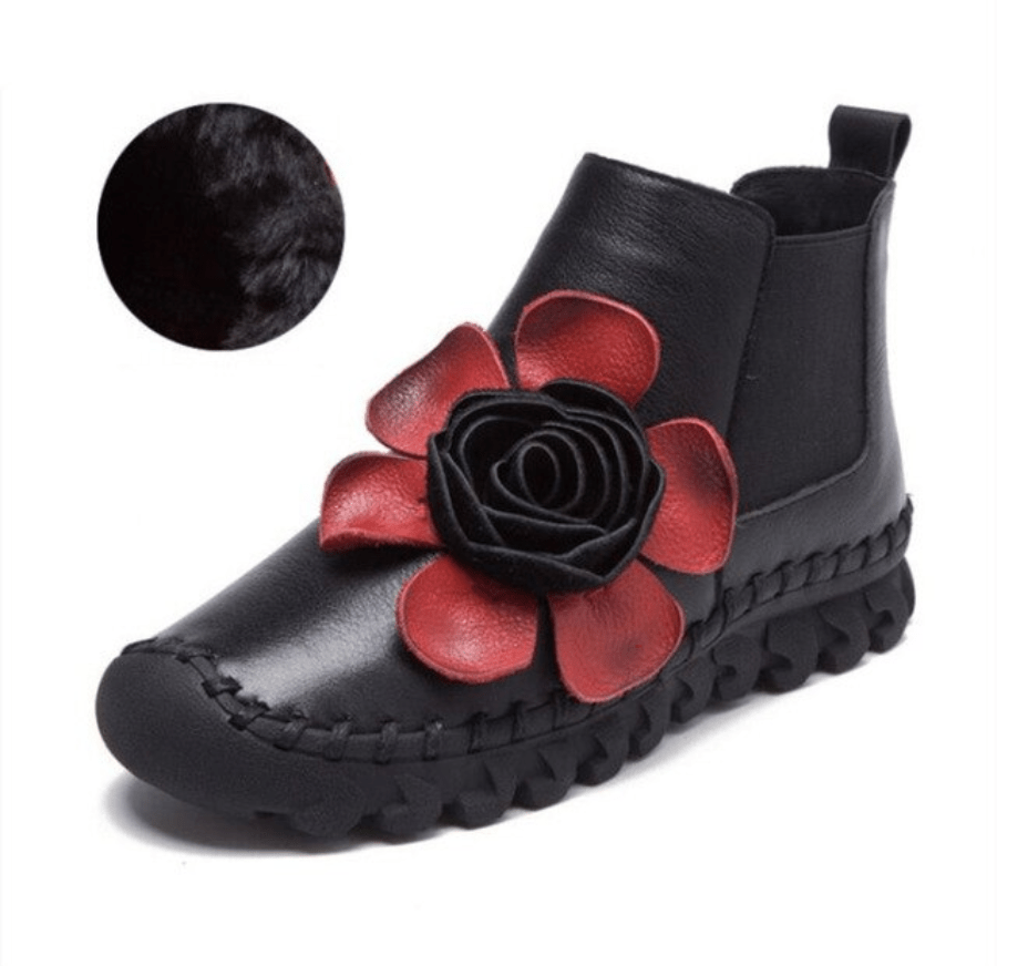 Earthbound Hippie Floral Embroidered Boots