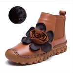 Earthbound Hippie Floral Embroidered Boots