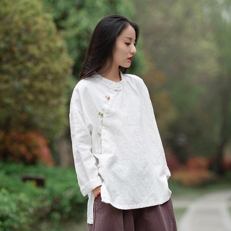 cambioprcaribe Fall Linen Shirt  | Zen