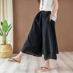 cambioprcaribe Flowy 3/4 Length Palazzo Pants | Zen