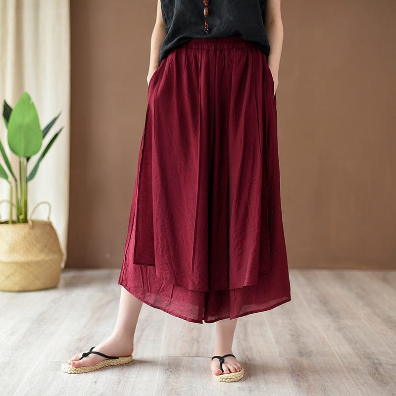 cambioprcaribe Flowy 3/4 Length Palazzo Pants | Zen