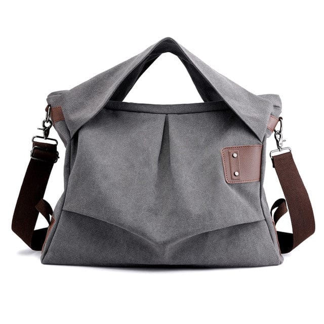 cambioprcaribe gray Asymmetrical Cross Body Tote Bag