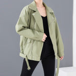cambioprcaribe green / L Oversized Faux Leather Jacket | Millennials