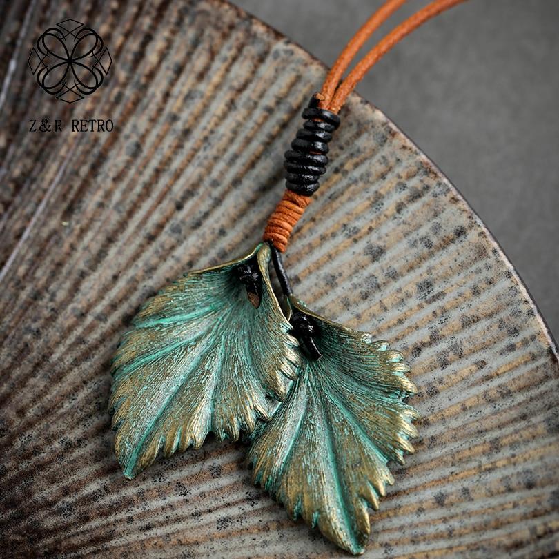 cambioprcaribe Green Leaf Necklace