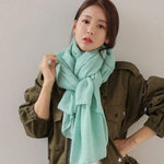 cambioprcaribe green Pure Colours Oversized Shawls