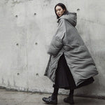 cambioprcaribe Grey / One Size Extreme Oversized Grey Puffer Coat